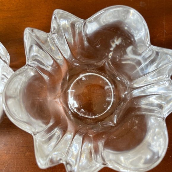 Vintage Orrefors Sweden Crystal Floral Shape Bowl - Picture 2 of 5